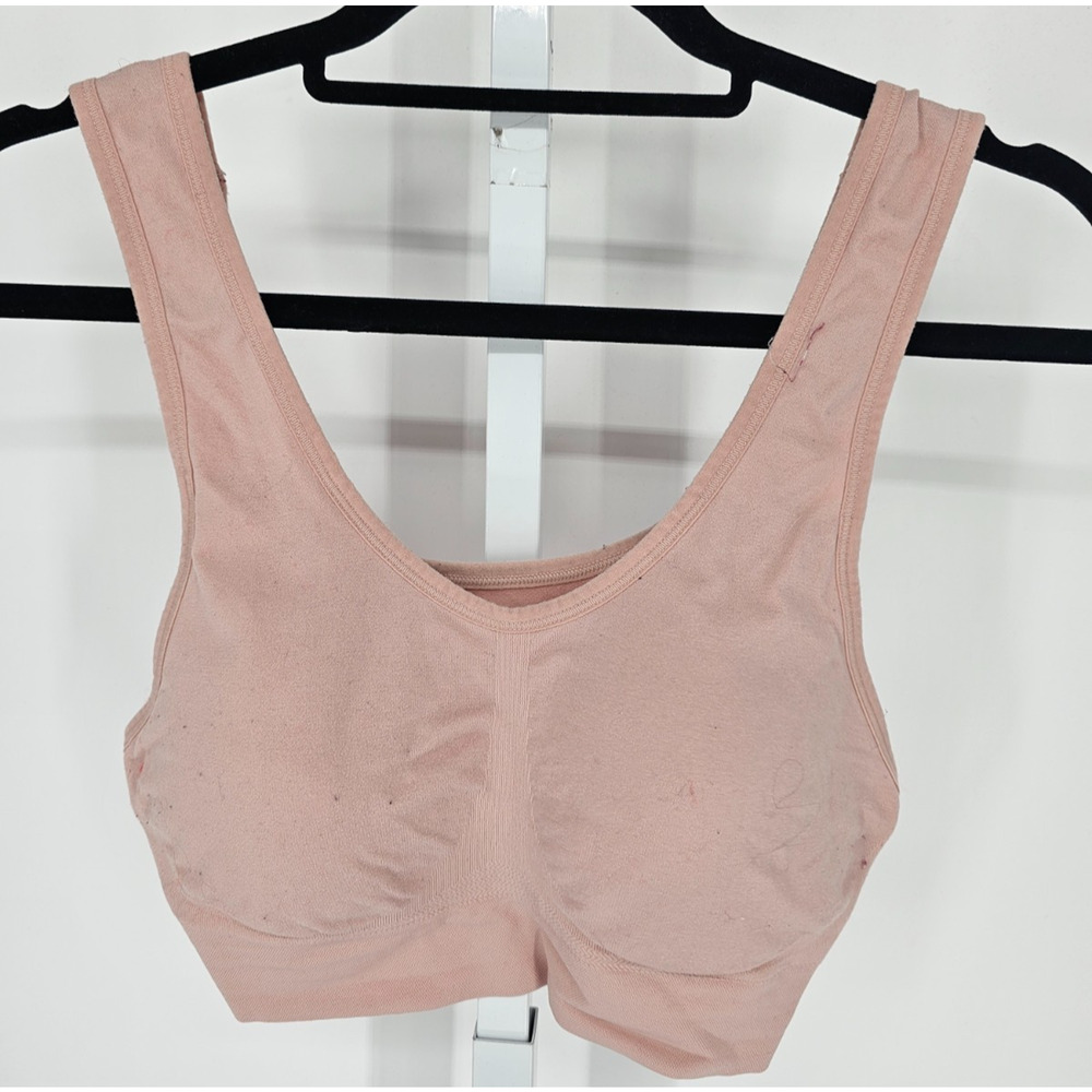 Secret Treasures Womens Sz XXL Bralette Bra Lightly Padded Light Pink